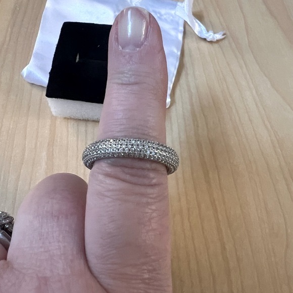 Crystal Eternity Rounded Band Ring *NEW* - Picture 4 of 10
